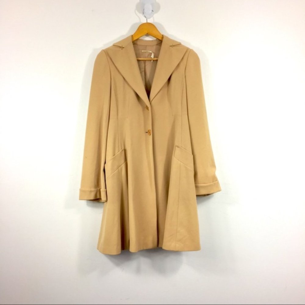 Vintage Retro Style Drape Open Long Trench Coat